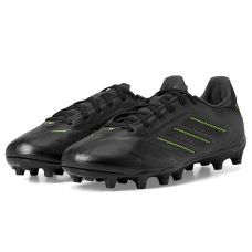 Black/Solid Grey/Lucid Lemon adidas Copa League Pure 3 Firm/Multi Ground Soccer Cleats