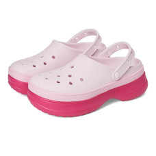 Dragon Fruit Crocs Classic Stacked Clogs Platform Sneakers