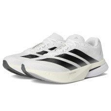 White/Black/Dash Grey adidas Adizero Boston 13 Running Shoes