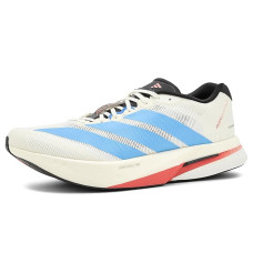 Off-White/Light Blue/Gold Metallic adidas Adizero Boston 13 Running Shoes