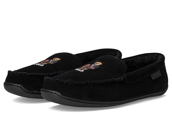 Polo Ralph Lauren Brenan Bear Moc Slipper Suede/Holidybear