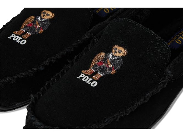 Polo Ralph Lauren Brenan Bear Moc Slipper Suede/Holidybear