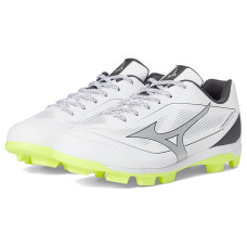 White/Safety Yellow Mizuno Cushionrevo Diamond Tpu