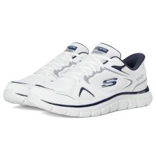 White/Navy SKECHERS Track Ezral Hands Free Slip-in