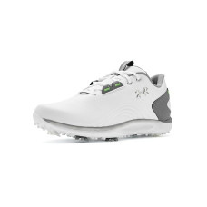 White/Titan Gray/Metallic Silver Under Armour Drive Fade 2 Golf Cleats