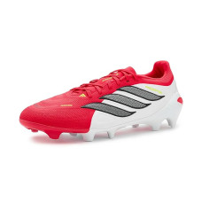 Lucid Red/Black/White adidas Predator League Firm Ground Soccer Cleats