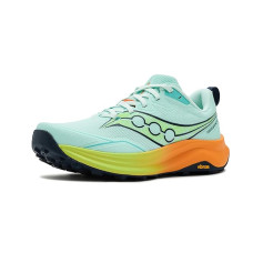 Aqua/Citron Saucony Peregrine 16