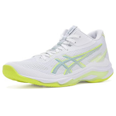 White/Safety Yellow ASICS Netburner Ballistic FF MT 4