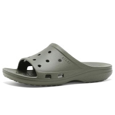 Dusty Olive Crocs Classic Saturday Slides