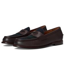 Polo Ralph Lauren Alston Leather & Plaid Wool Penny Loafers