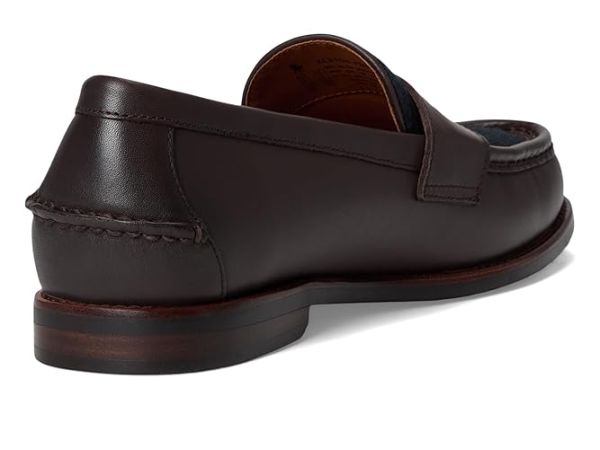 Polo Ralph Lauren Alston Leather & Plaid Wool Penny Loafers