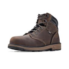 Dark Brown Full Grain Timberland PRO Titan Tasker 6 Inch Alloy Safety Toe Waterproof Industrial Work Boots