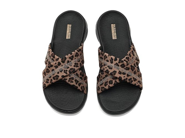 SKECHERS On-The-Go GO Walk Flex Sandals w/ Leopard Print SKECHERS On-The-Go GO Walk Flex Sandals w/ Leopard Print