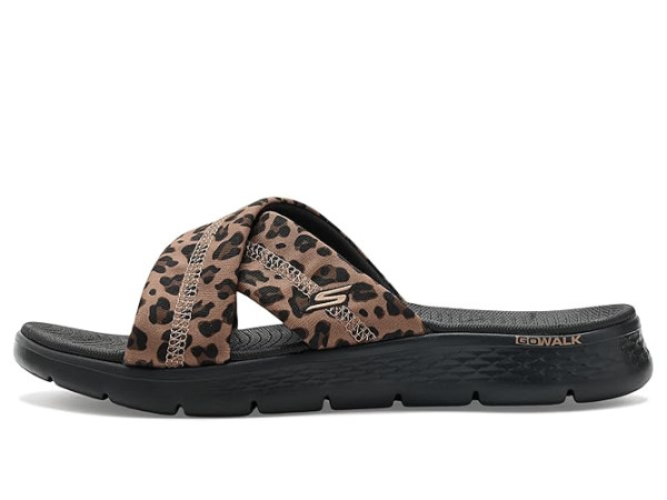 SKECHERS On-The-Go GO Walk Flex Sandals w/ Leopard Print SKECHERS On-The-Go GO Walk Flex Sandals w/ Leopard Print