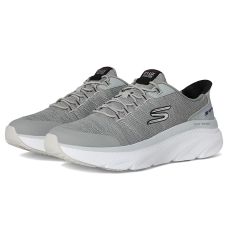 Gray/Black SKECHERS D'Lux Walker 3.0 Drevven Hands Free Slip-In