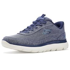 Navy SKECHERS Summits Canvas Hands Free Slip-In