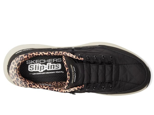 SKECHERS Contour Foam Cozy Fit Hands Free Slip-Ins Leopard Dream