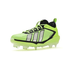 Solar Slime/Silver Metallic/Black adidas Adizero Impact 3.0 Baseball Cleats