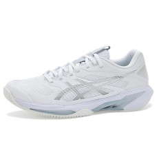 White/Pure Silver ASICS Solution Speed FF 4 Clay