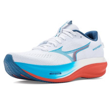 White/Blue Jewel Mizuno Wave Rider 30