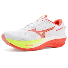 White/Flamingo Coral Mizuno Wave Rider 30