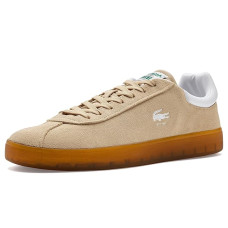 Natural/Gum Lacoste Baseshot Suede Sneakers