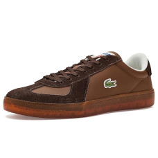 Dark Brown/Gum Lacoste Baseshot Pro Leather Sneakers