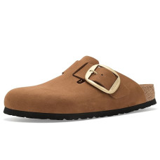 Birkenstock Boston Big Buckle Tonal Clog - Nubuck Leather