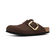 Birkenstock Boston Big Buckle Tonal Clog - Nubuck Leather Birkenstock Boston Big Buckle Tonal Clog - Nubuck Leather