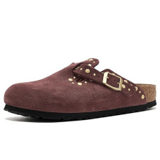 Pepper Birkenstock Boston Clog Rivets - Suede