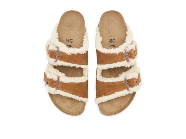 Birkenstock Arizona Platform Flex Shearling - Suede Birkenstock Arizona Platform Flex Shearling - Suede