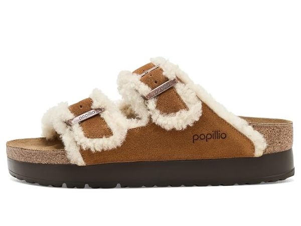 Birkenstock Arizona Platform Flex Shearling - Suede Birkenstock Arizona Platform Flex Shearling - Suede