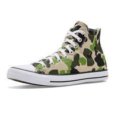 Nutty Granola/Avocado Glass Converse Chuck Taylor All Star Camo High-Top Sneakers
