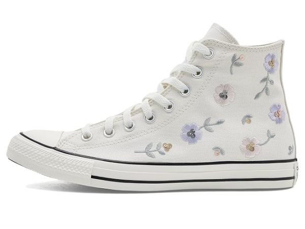 Converse Chuck Taylor All Star Sequin Flowers High-Top Sneakers