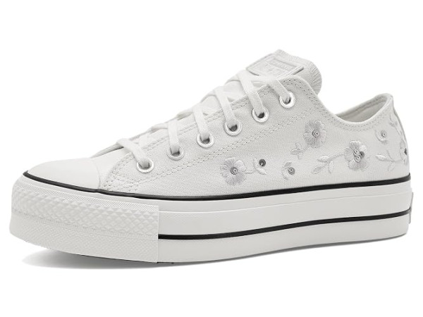 Converse Chuck Taylor All Star Lift Platform Sequin Flowers Low Top Sneakers Converse Chuck Taylor All Star Lift Platform Sequin Flowers Low Top Sneakers