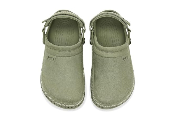Crocs Classic Crafted Canvas Vegan Suede Stitch Clogs