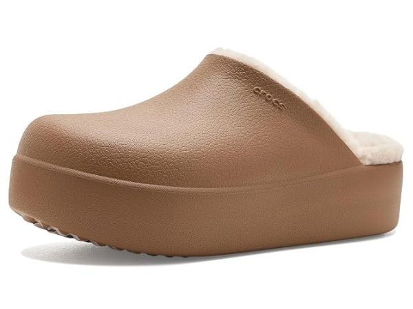 Crocs Dylan Platform Lined Clogs, Fuzzy Slippers
