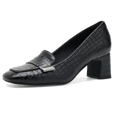 Black Leather Clarks Fernie Edge
