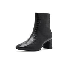 Black Croc Clarks Fernie Zip