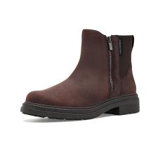 Dark Brown Leather Waterproof Clarks Orinoco 3 Zip Waterproof