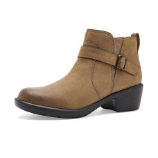 Dark Tan Leather Clarks Kynnzie Rise