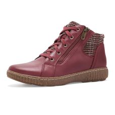 Red Leather Clarks Caroline Fiana