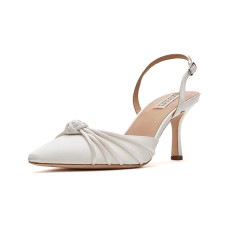 White Satin Badgley Mischka Yena