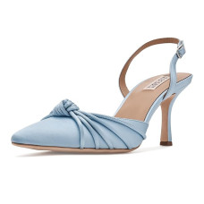 Blue Satin Badgley Mischka Yena