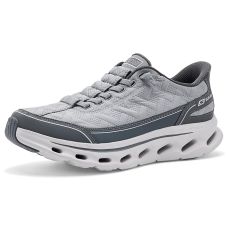 Gray SKECHERS Performance Go Walk Glide-Step 2.0 Cozy-Walker Hands Free Slip-Ins