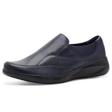 Navy Leather Clarks Kaetlyn Mae