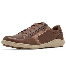 Dark Tan Leather Clarks Bryianne Dazz