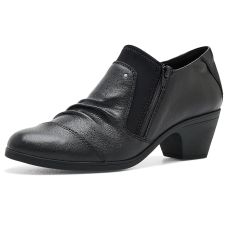 Black Leather Clarks Emily 2 Vine