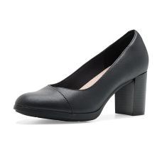 Black Leather Clarks Bayla Rae