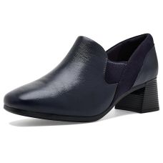 Navy Combi Leather Clarks Marriann Pure